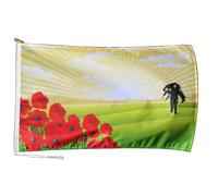 Bandiera dell'alba papavero giorno della memoria con corda e levetta - varie ...