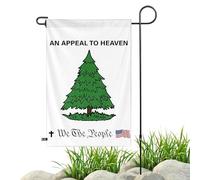 Bandiera dell'albero di pino | Bandiera da cortile all'aperto con albero di pino verde | 30,5 x 45,7 cm, bandiera decorativa per esterni in poliestere, decorazione per commemorazione della rivoluzione