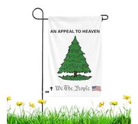 Bandiera dell'albero di pino per esterni, bandiere verticali da giardino in pino - Yard Sign Flags, bandiere storiche patriottiche, bandiere da giardino resistenti alla luce per la casa,