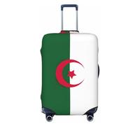 Bandiera dell'Algeria Stampa Bagagli Da Viaggio Copertura Valigie Copertura Protettiva Valigie Lavabile Copertura Bagagli Anti-Graffio, Nero , L