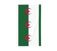 Bandiera dell'Algeria Stampa Esterna Bandiera Decorativa Espositore Tutte Le Stagioni Modello Unico Lato Cortile Portico Patio
