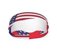 Bandiera dell'amicizia America Francia Migliora le tue prestazioni con le fasce per il sudore alla moda: ideali per qualsiasi attività!