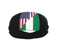 Bandiera dell'amicizia America Nigeria Migliora le tue prestazioni con fasce per il sudore alla moda: ideali per qualsiasi attività!