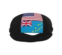 Bandiera dell'amicizia America Tuvalu Migliora le tue prestazioni con fasce per il sudore alla moda: ideali per qualsiasi attività!