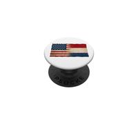 Bandiera dell'amicizia dei Paesi Bassi USA PopSockets PopGrip Adesivo