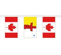 Bandiera dell'amicizia delle province canadesi e canadesi - 20 m con 56 bandiere