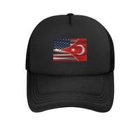 Bandiera Dell'Amicizia tra America E Turchia Cappellino da Berretto da Baseball Traspirante Cappello Trucker Classic Cappello Berretto per Uomo Adulto Running