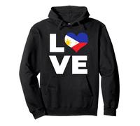 Bandiera dell'amore delle Filippine Felpa con Cappuccio