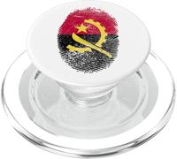 Bandiera dell'Angola Impronta Digitale Orgoglioso Degli Uomini DNA DNA PopSockets PopGrip per MagSafe