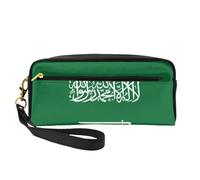 Bandiera dell'Arabia Saudita Donne Viaggio Sacchetto di Trucco Sacchetto di Trucco per la Borsa Portatile Toiletry Bag Accessori Organizzatore, Nero , Taglia unica, Astuccio per trucchi