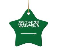Bandiera dell'Arabia Saudita Ornamento Di Natale, Decorazioni Per Albero Di Natale, Decorazioni Per Le Vacanze E Idee Regali Di Natale