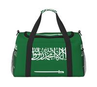 Bandiera dell'Arabia Saudita Stampa Grande Capacità Mano Carry Bag per le Donne Pieghevole Carry On Tote per Viaggio in Aereo