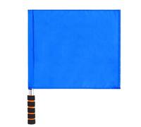 Bandiera Dell'Arbitro Di Calcio 4pcs Stainless Steel Flag Athletic Referee Patrol Soccer Per Calcio(Blue)