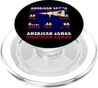 Bandiera dell'arco della coquette dell'orgoglio delle Samoa americane PopSockets PopGrip per MagSafe