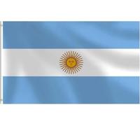 Bandiera dell'Argentina resistente, 90 x 1,5 m, a prova di scolorimento, doppia cucitura, occhielli in ottone per il giorno della rivoluzione, giardino, eventi all'aperto