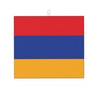 Bandiera dell'Armenia - Tappetino assorbente da cucina, 45,7 x 40,6 cm, assorbe l'acqua e antiscivolo, adatto per stoviglie e piatti da cucina.