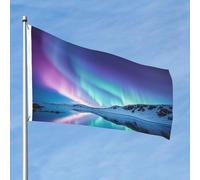 Bandiera dell'aurora boreale 2 x 3 Ft double face No Fade Welcome Garden Flag Yard Flag Con Ottone Outdoor Banner Decor Per Cortile Portico Prato Decor