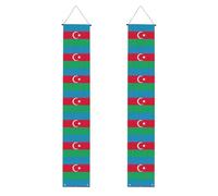 Bandiera dell'Azerbaigian Stampa Portico Banner per il Ringraziamento,Banner interni per porta d'ingresso,Per tutte le celebrazioni