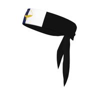 Bandiera delle Azzorre 1 Bandiera delle Azzorre Fascia per capelli unisex-adulto traspirante Fasce antisudore per allenamento per corsa, yoga e bici