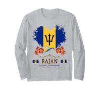 Bandiera delle Barbados, idea per donne e radici di Bajan Maglia a Manica