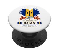Bandiera delle Barbados, idea per donne e radici di Bajan PopSockets PopGrip Adesivo