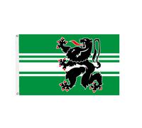 Bandiera delle Fiandre orientali con occhielli - fatta a mano nel Regno Unito