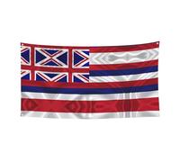 Bandiera delle Hawaii americane stampata decorazione natalizia da appendere - 177,8 x 88,9 cm - Natale, compleanno, festa festa banner
