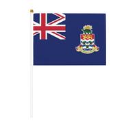 Bandiera delle Isole Cayman con grafica, 14 x 20,8 cm, adatta per feste, eventi sportivi, celebrazioni