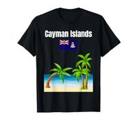Bandiera delle Isole Cayman Souvenir Vacanza Isola caraibica Maglietta