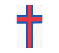 Bandiera delle Isole Faroe per casa da cortile, 90 x 1,5 m, striscione di auguri con occhielli per interni ed esterni, decorazioni per la casa