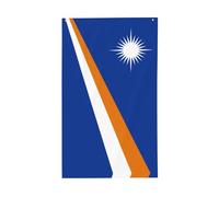 Bandiera delle Isole Marshall. Bandiera decorativa per esterni 0,9 x 1,5 m, striscione verticale in poliestere. Adatto per l'uso come decorazione esterna