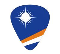 Bandiera delle Isole Marshall Plettri per chitarra eleganti e durevoli, tre tipi di plettri sottili, medi e pesanti (12 pezzi), adatti per chitarra, basso, chitarra elettrica, ukulele,