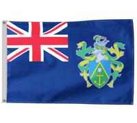 Bandiera delle isole Pitcairn con occhielli - fatta a mano nel Regno Unito