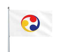 Bandiera Delle Isole Ryukyu 1875-1879 Con 2 Occhielli Bandiera Da Cortile Durevole Bandiere Di Benvenuto Decorazione Per Esterni All'Aperto Interni 90X150Cm