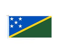 Bandiera delle Isole Salomone con corda e levetta - fatta a mano nel Regno Unito