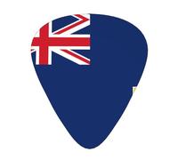 Bandiera delle Isole Turks e Caicos Plettri per chitarra in dimensioni sottili, medie e spesse, set da 12 pezzi, adatto per chitarra elettrica e vari strumenti
