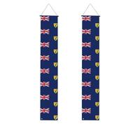 Bandiera delle Isole Turks e Caicos stampa portico banner, banner esterno, decorazioni del Ringraziamento, per tutte le celebrazioni