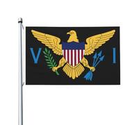 Bandiera delle Isole Vergini americane, 3x5 piedi, resistente allo sbiadimento, per esterni, interni, casa, giardino, cortile, cartello decorativo