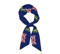 Bandiera delle Isole Vergini Britanniche Sciarpa per capelli in raso da donna alla moda Bandane Foulard per la testa Sciarpe per il collo traspiranti e leggere per lei moglie Raso per capelli per qua