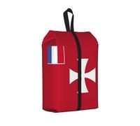 Bandiera delle Isole Wallis e Futuna, borsa per scarpe da viaggio, impermeabile, con manico, per valigia, scarpe da ginnastica, stivali, palestra, 1 pezzo, 1 pezzo., One Size, Classico
