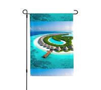 Bandiera delle Maldive. Adatta per uso interno ed esterno, perfetta per casa, giardino, eventi e manifestazioni patriottiche.
