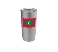 Bandiera delle Maldive Bicchiere termico in acciaio inox doppia parete
