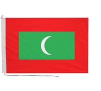Bandiera delle Maldive con corda e levetta - fatta a mano nel Regno Unito