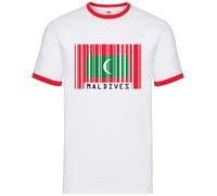 Bandiera Delle Maldive - Ringer Uomo - Regalo Di Bandiera Del Paese Del Sud Asia