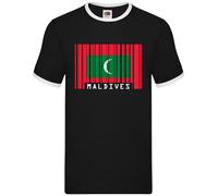 Bandiera Delle Maldive - Ringer Uomo - Regalo Di Bandiera Del Paese Del Sud Asia