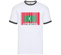 Bandiera Delle Maldive - Ringer Uomo - Regalo Di Bandiera Del Paese Del Sud Asia