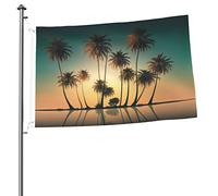 Bandiera delle palme 2x3 FT a doppia faccia all'esterno, grande decorazione esterna del cantiere della bandiera della casa dello stendardo