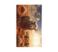 Bandiera delle pecore australiane. Bandiera decorativa per esterni 0,9 x 1,5 m, striscione verticale in poliestere. Adatto per l'uso come decorazione esterna