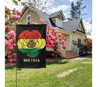 Bandiera delle rose boliviane, bifacciale, 28x40 pollici, decorazione per esterni