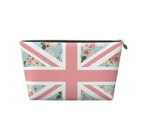 Bandiera delle rose inglesi Union Jack, Borsa da toilette Borsa per trucco Borsa per cosmetici Borsa da toilette da viaggio portatile